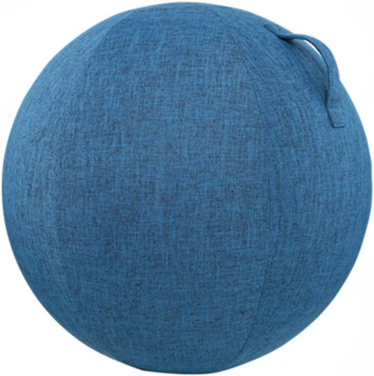 Dust-Proof Anti-Slid Exercise Ball Cover Cotton Flax Practical Fine Knitted Yoga Ball Cover for Home