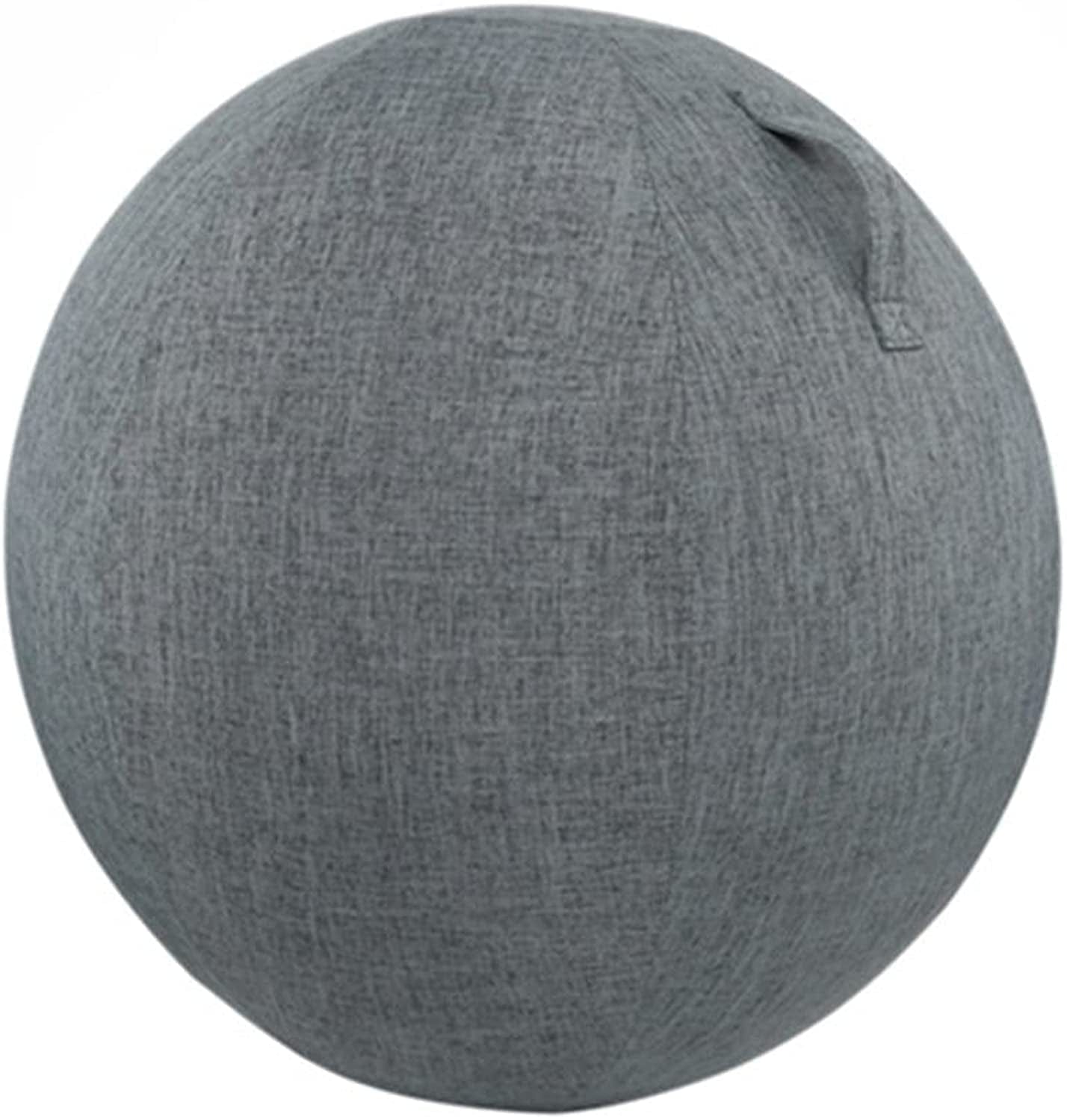 Dust-Proof -Slid Exercise Ball Cover Cotton Flax Practical Fine Knitted Yoga Ball Cover for Home