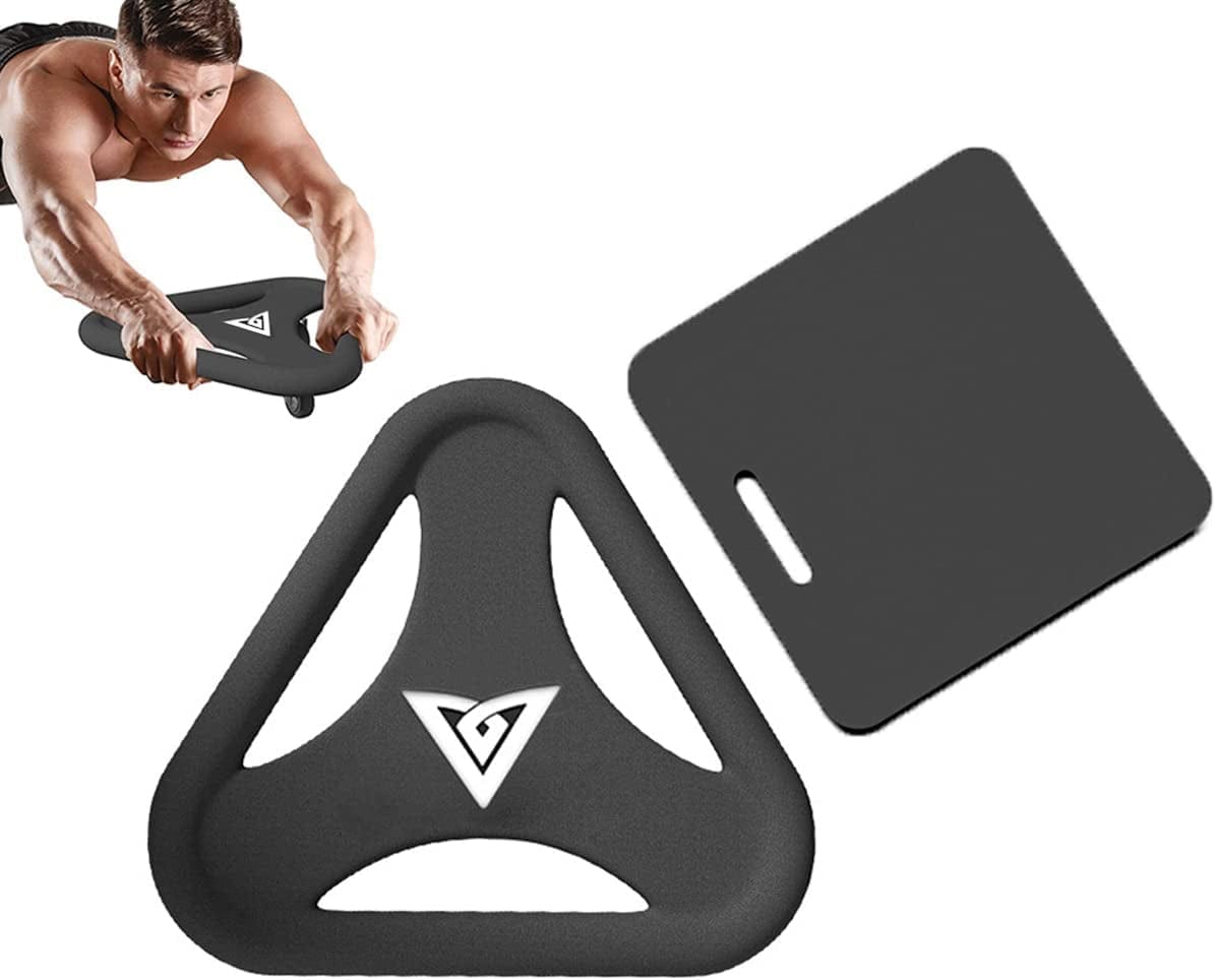 MUMUWIND AB Roller Wheel for Abdominal Exercise- Abs Trainer Ab Machine Workout Equipment, Abdominal & Core Coaster Strength Trainer with Knee Mat for Home Gym Core Training Fitness at Home