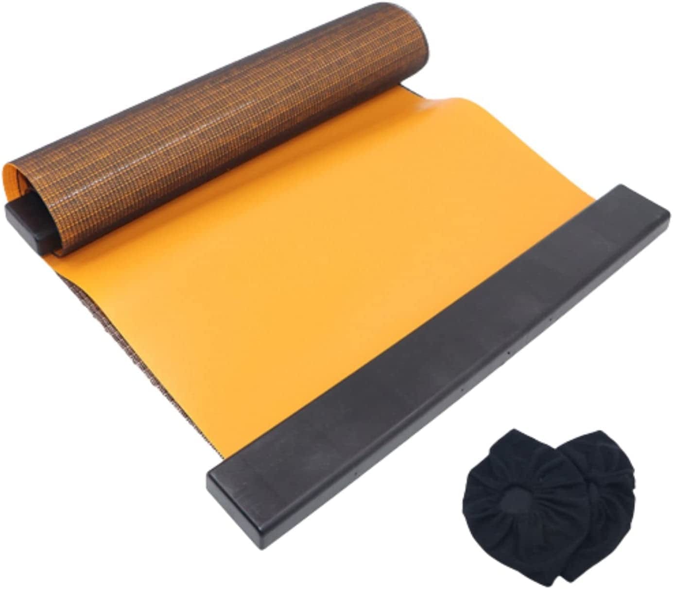 MUSKULO MONSTRO Slide Board (71''L×24''W)For Workout and Fitness Training, Indoor/Outdoor Exercise Equipment, Speed Balance Training,Sliding Mat for Hockey Skiing Ice Skating, with Shoe Booties and Carrying Bag