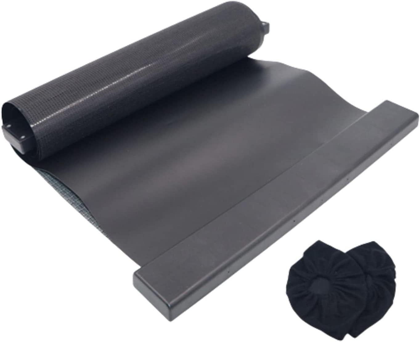 MUSKULO MONSTRO Slide Board (71''L×24''W)For Workout and Fitness Training, Indoor/Outdoor Exercise Equipment, Speed Balance Training,Sliding Mat for Hockey Skiing Ice Skating, with Shoe Booties and Carrying Bag