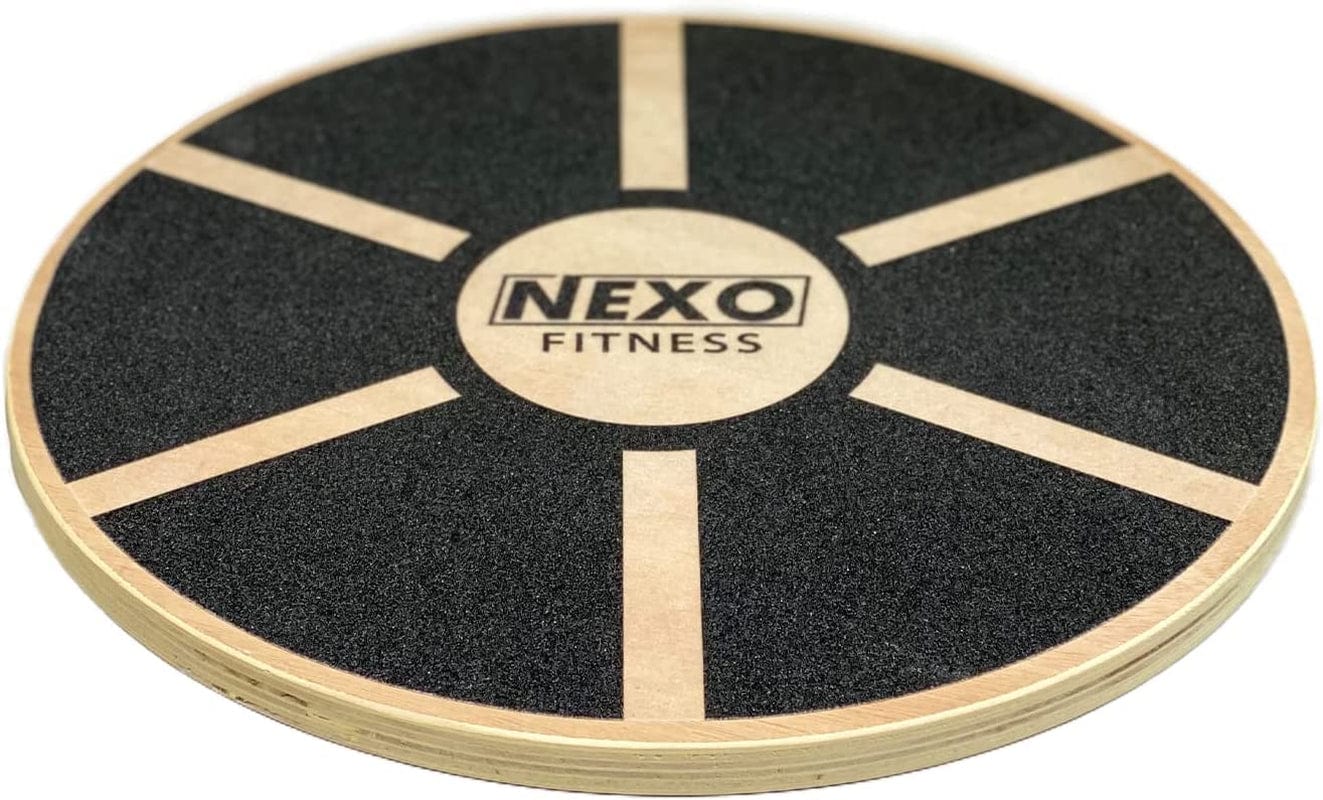 NEXO Fitness Balance Board Trainer - Great for Squats Pushups Standing Desk - Core & Stability Tool