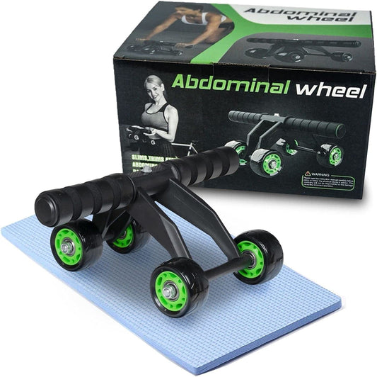 Oeytree AB Roller Wheel Abdominal Exercise Set Home Workout Equipment for Abdominal Core Strength Training Workout Fitness Equipment for Men Women