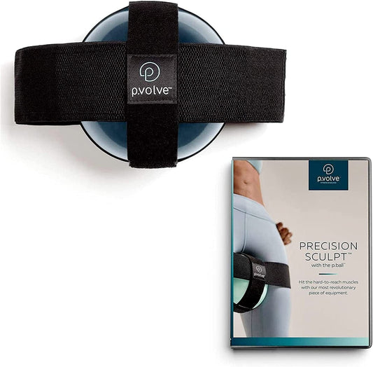 P.Volve P.Ball Starter Kit - Includes P.Ball Exercise Ball and Precision Sculpt DVD for at Home Workouts