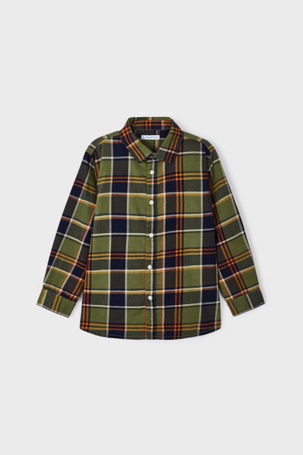 Plaid Button Up Toddler - Lush Lemon - Children's Clothing - Mayoral - 8445445939324