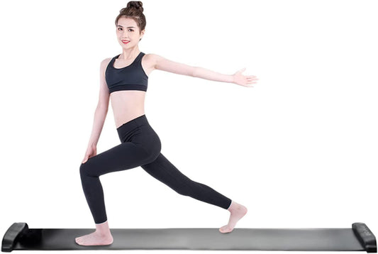 Portable Icehockey Slide Board Training Aid Extreme Slide Board (90" L X 20" W) with Shoe Cover, Mesh Carrying Bag for Skating, Hockey