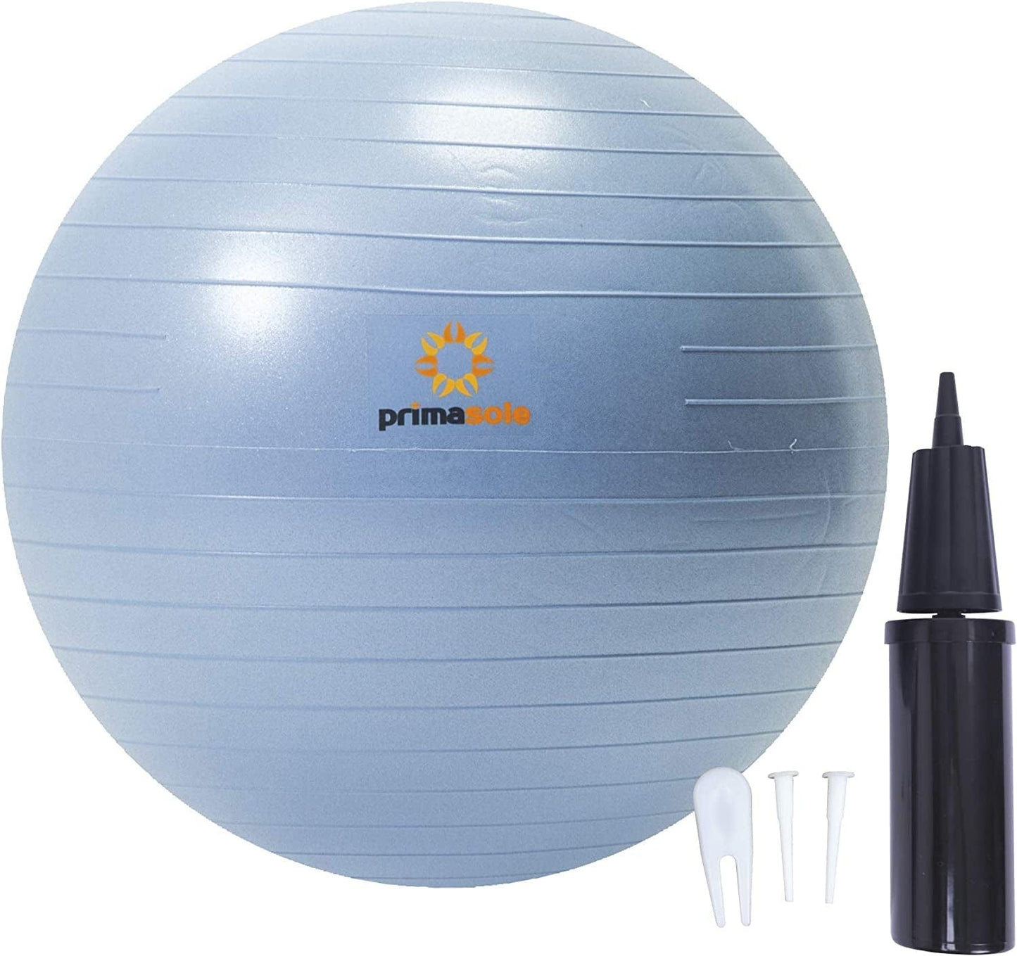 Primasole Exercise Ball for Balance Stability Fitness Workout Yoga Pilates at Home Office & Gym with Inflator Pump