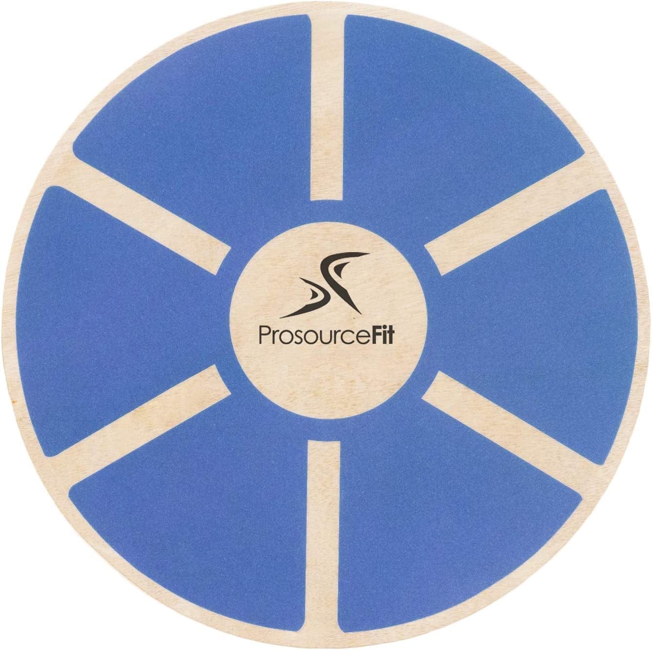 Prosourcefit Wooden Balance Board Non-Slip Wobble Core Trainer 15.75In Diameter with 360 Rotation for Stability Training, Full Body Exercises, Physical Therapy