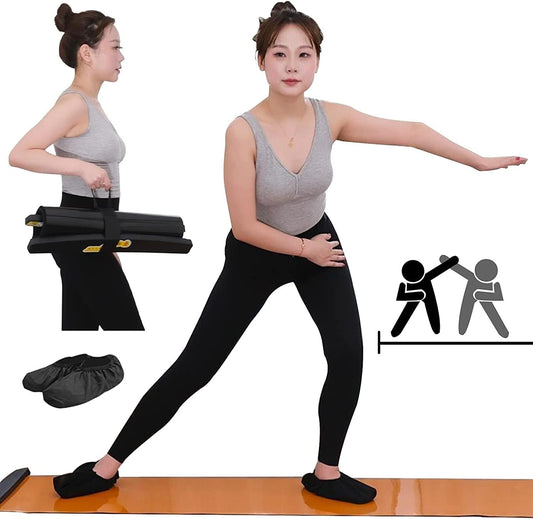 REVIAM 55.12In Slide Board Portable Skating Training Board Working Out Pelvic Floor Muscle Trainer with Suction Cups for Tone Legs Glutes Core Muscles (Color : Suction Cup Style, Size : 1.6M)