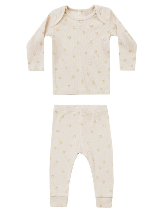 RIBBED TEE + LEGGING SET, SUNS