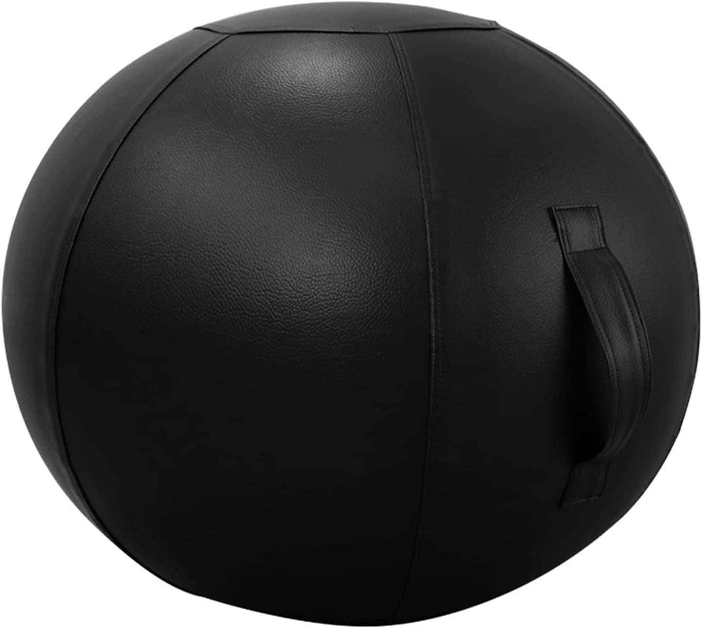 Sitting Ball Chair for Office Pilates Exercise Yoga Ball with Cover for Balance Stability Fitness Ergonomic Posture Exercise Ball Seat with Handle and Pump,Gold,29.5In