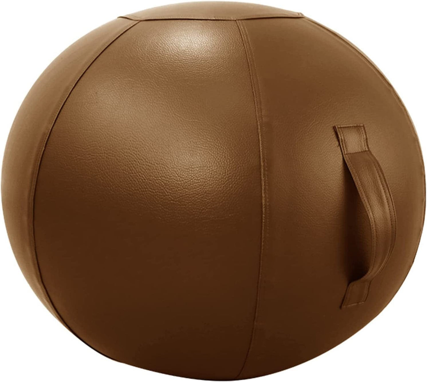 Sitting Ball Chair for Office Pilates Exercise Yoga Ball with Cover for Balance Stability Fitness Ergonomic Posture Exercise Ball Seat with Handle and Pump,Gold,29.5In
