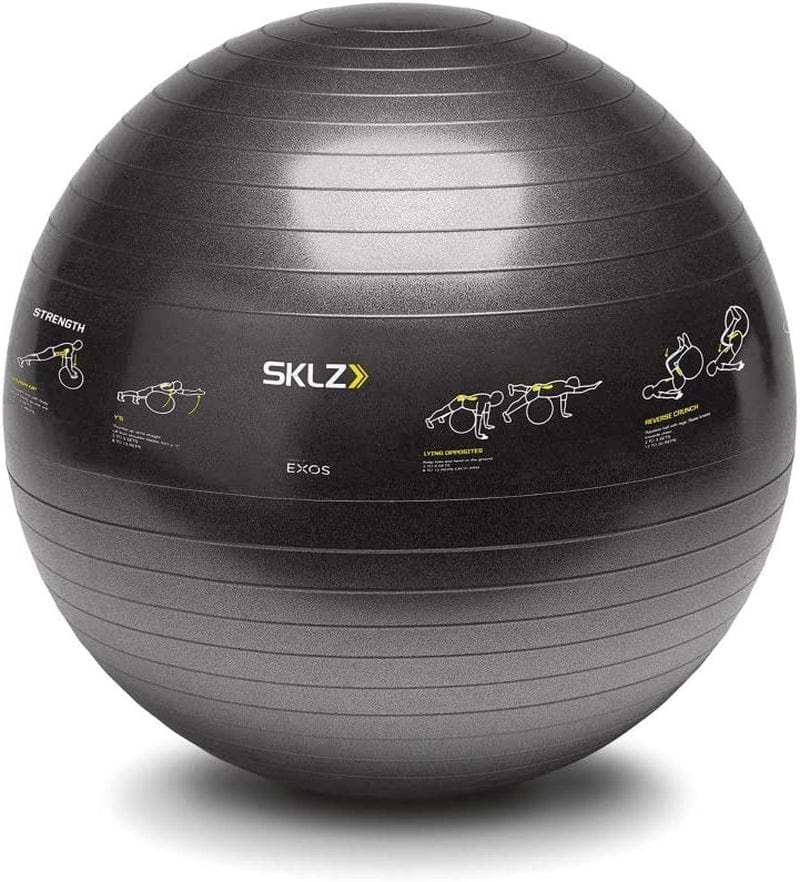 SKLZ Sport Performance 65Cm Exercise Ball with Self-Guided Workout Illustrations