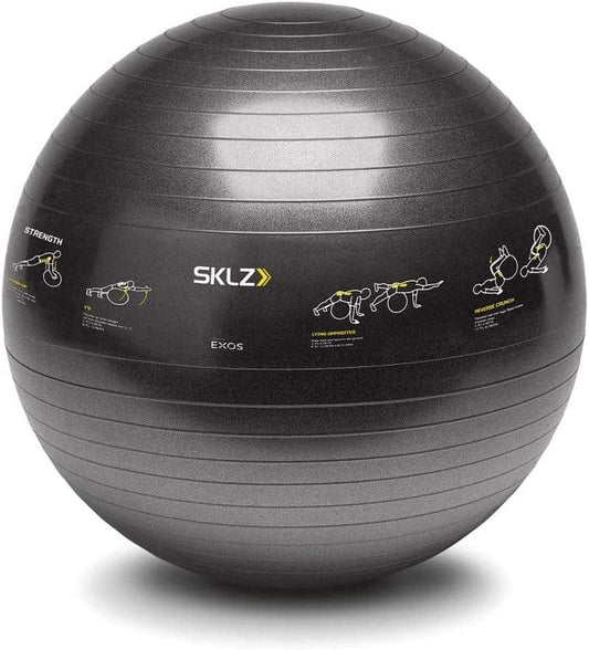 SKLZ Sport Performance 65Cm Exercise Ball with Self-Guided Workout Illustrations