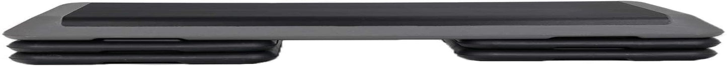 Smartxchoices Aerobic Stepper 43 Inch Adjustable Exercise Workout Step Platform Bench with 4 Risers 4" - 6" - 8" Height for Home Gym Fitness Training High Step Aerobics Platform