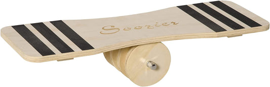 Soozier 32" Balance Board Trainer, Lightweight Wooden Wobble Board, Non-Slip Roller Board for Balance Training and Build Core Stability﻿, Office/Home Use
