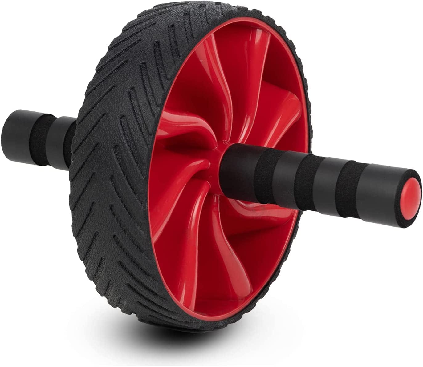 Sprwhale Abs Roller Home Workout, Ab Roller Wheels for Abdominal & Core Strength Training,Ab Wheels Exercise Equipment for Home Gym Fitness ,Suitable for Beginner and Advanced Level(Red)