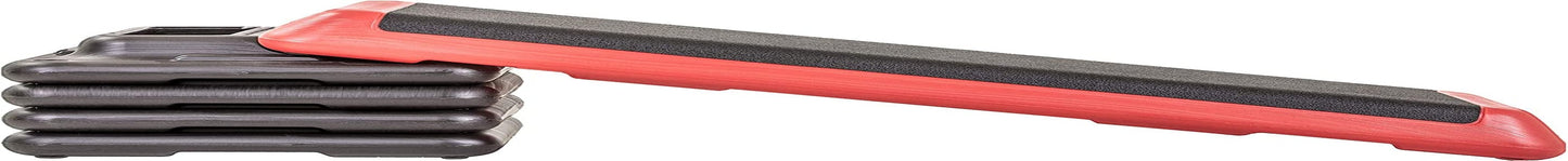 The Step (Made in USA) Freestyle Aerobic Platform, Red – Health Club Size for Intense and Diverse Workouts,Number of Risers-4,F1020W