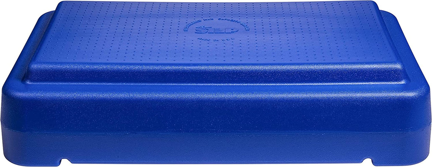 The Step (Made in USA) Stackable Aerobic Exercise Platform with Non-Slip Surface and Nonskid Feet to Prevent Sliding