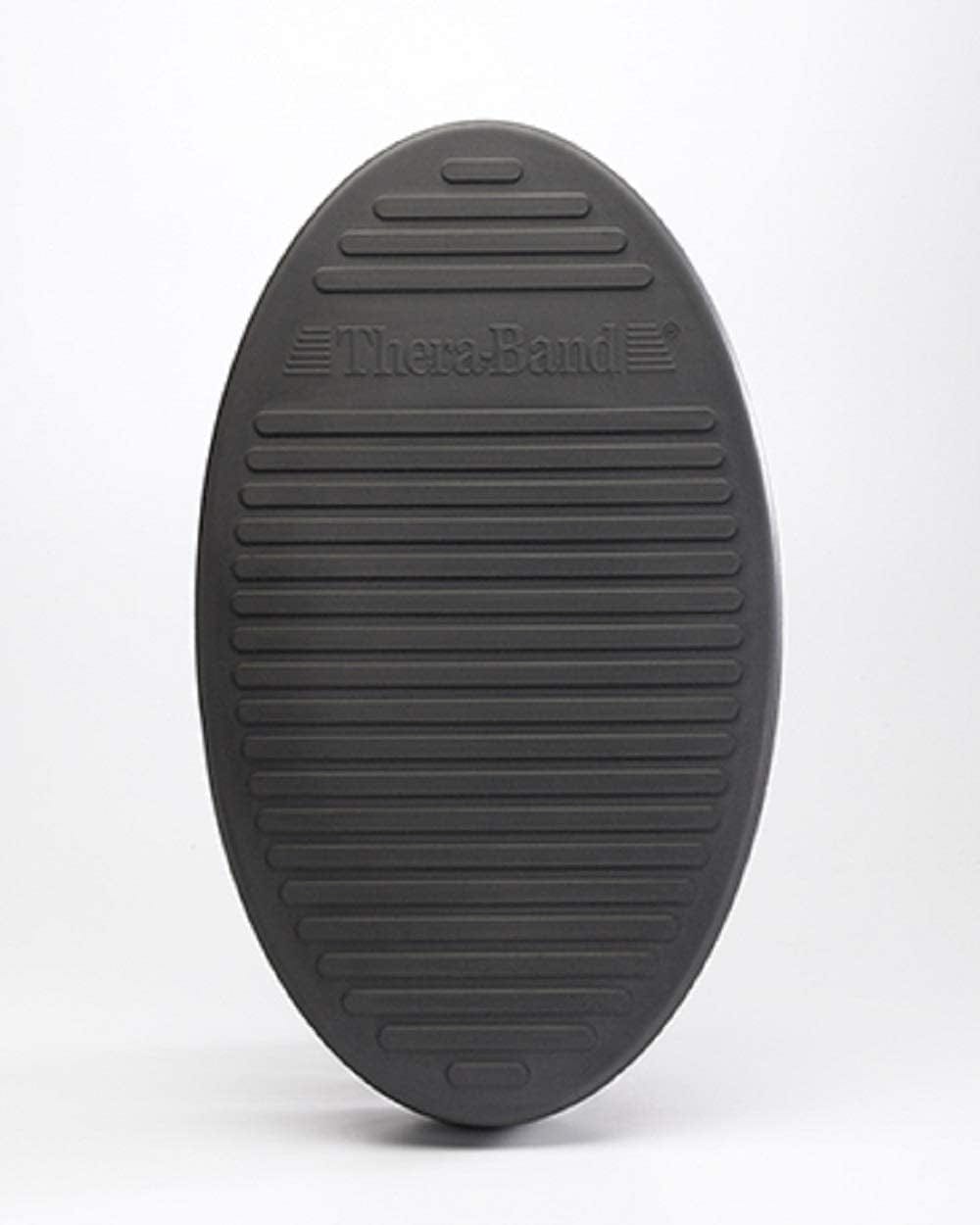 THERABAND Stability Trainer Pad, Advanced Level Black Extra-Soft Inflatable Pad, Balance Trainer & Wobble Cushion for Balance & Core Strengthening, Rehabilitation, & Physical Therapy, round Sport Balance Trainer