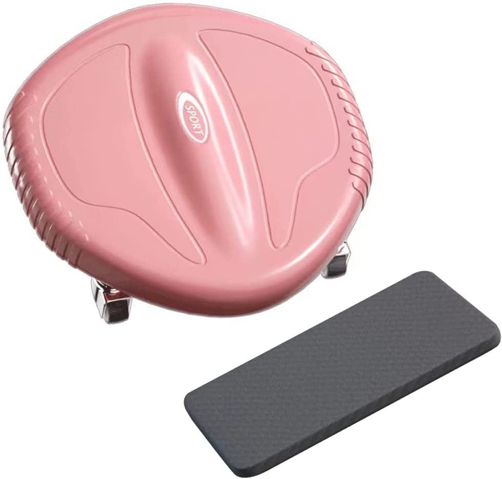 TRB Ab Machines for Home Abdominal Training, Ab Wheel Roller with Knee Mat Home Exercise Equipment for Men & Women, Sliding Disc Silent Infinity Hoop Exercise with 4 Wheel (Color : Orange)