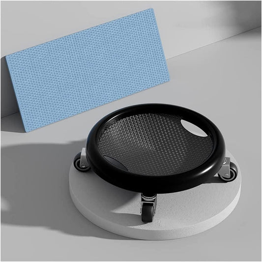 TRB Ab Roller Ab Machines for Home, Men & Women Exercise Equipment Ab Wheel Roller with Knee Mat, Infinity Hoop Workout Sliding Disc Fitness Mute Gym Equipment for Adults (Color : Black)