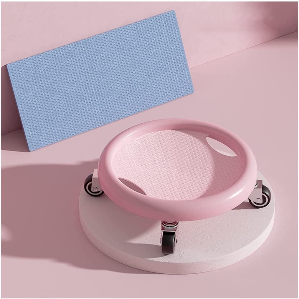 TRB Ab Roller Ab Machines for Home, Men & Women Exercise Equipment Ab Wheel Roller with Knee Mat, Infinity Hoop Workout Sliding Disc Fitness Mute Gym Equipment for Adults (Color : Black)