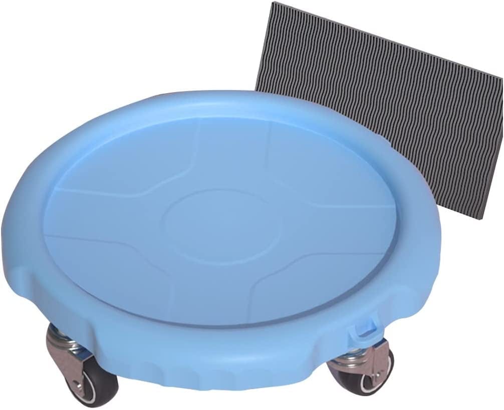 TRB Ab Wheel Roller with Knee Mat, Exercise Equipment Ab Roller Side Shaper Ab Machine for Home, Infinity Hoop Workout Sliding Disc Fitness Mute Gym Equipment for Adults (Color : Black)