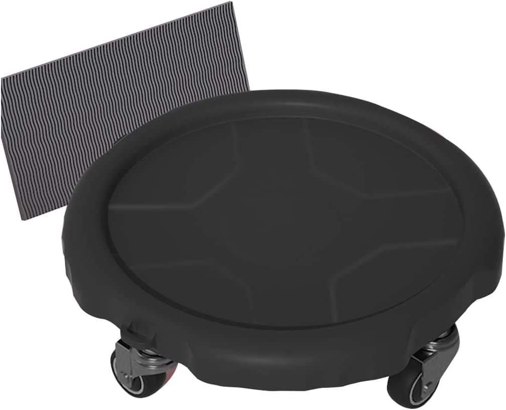 TRB Exercise Equipment Ab Roller Side Shaper Ab Machine for Home, Ab Wheel Roller with Knee Mat, Infinity Hoop Workout Sliding Disc Fitness Mute Gym Equipment for Adults (Color : Black)