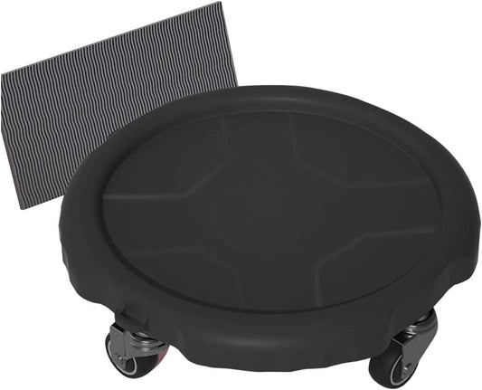 TRB Exercise Equipment Ab Roller Side Shaper Ab Machine for Home, Ab Wheel Roller with Knee Mat, Infinity Hoop Workout Sliding Disc Fitness Mute Gym Equipment for Adults (Color : Black)