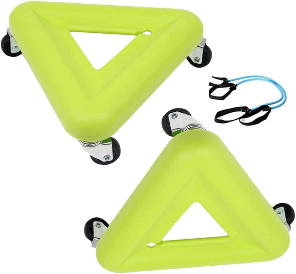 TRB Triangle Ab Wheel Roller with Knee Mat, Ab Roller Wheel Home Exercise Equipment for Men and Women, Ab Machines Infinity Hoop Workout Fitness Mute Gym Equipment for Adults (Color : 1 Pcs)