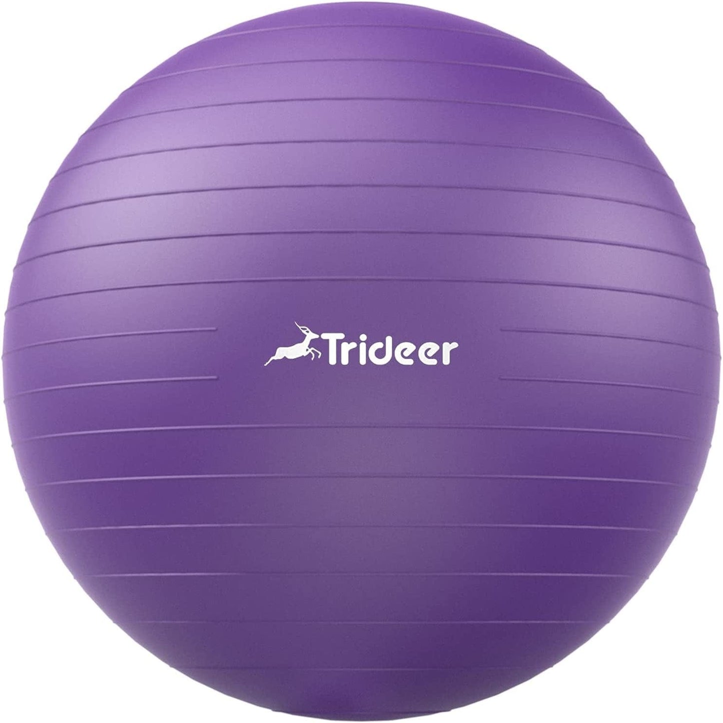 Trideer Yoga Ball Exercise Ball, 5 Sizes Ball Chair, Heavy Duty Swiss Ball for Balance, Stability, Pregnancy and Physical Therapy, Quick Pump Included