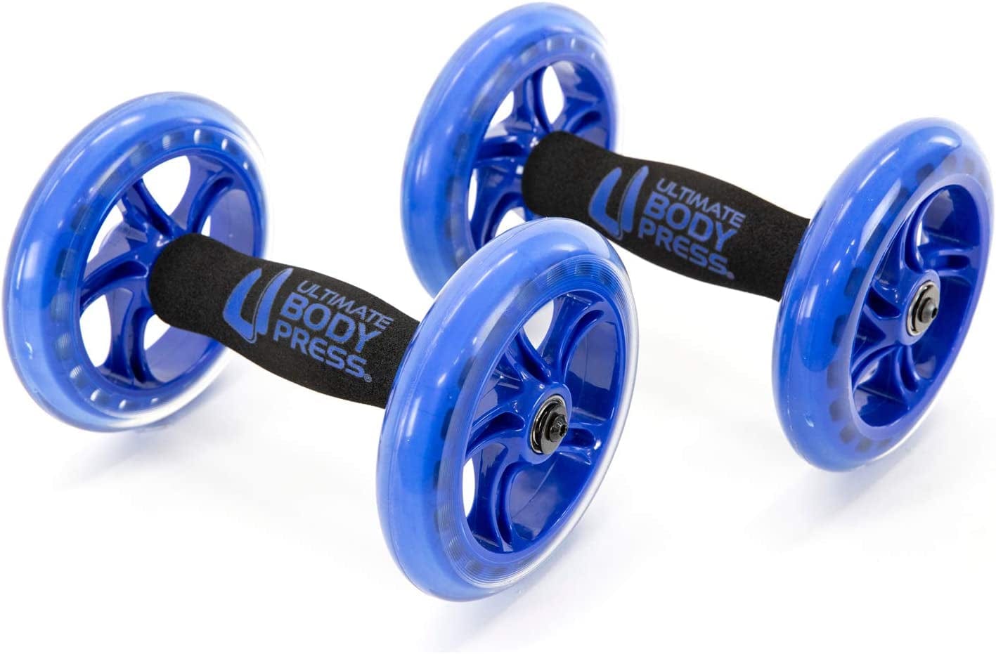 Ultimate Body Press Push up Accessories for Fast Upper Body and Abdominal Results: Premium Flat Palm Push up Blocks, Heavy Duty Independent Wheel Ab Wheels and Product Bundles