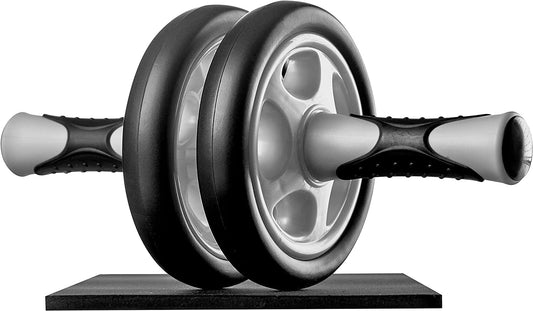 Ultrasport Ab Roller Abdominal Trainer, Handy Workout Device and Abdominal Muscle Trainer – Works Out the Belly, Abs and Back Muscles – the Ab Roller Includes a Knee Pad and Workout Instructions