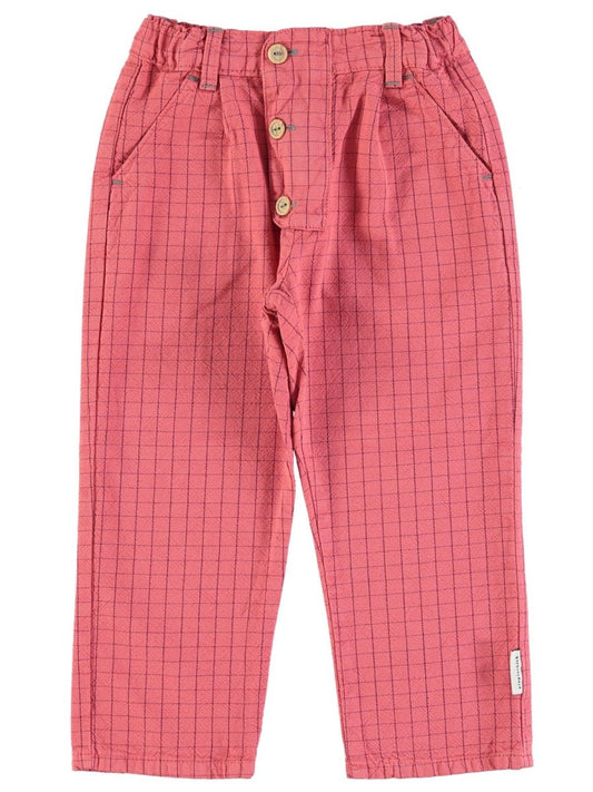 UNISEX TROUSERS, STRAWBERRY CHECK