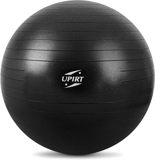 UPIRT Exercise Ball -Yoga Ball Extra Thick Heavy Duty Balance Ball Stability Birthing Ball, for Fitness,Work Out, Pregnancy, Physical Therapy, with Pump & Guide - 65Cm/75Cm