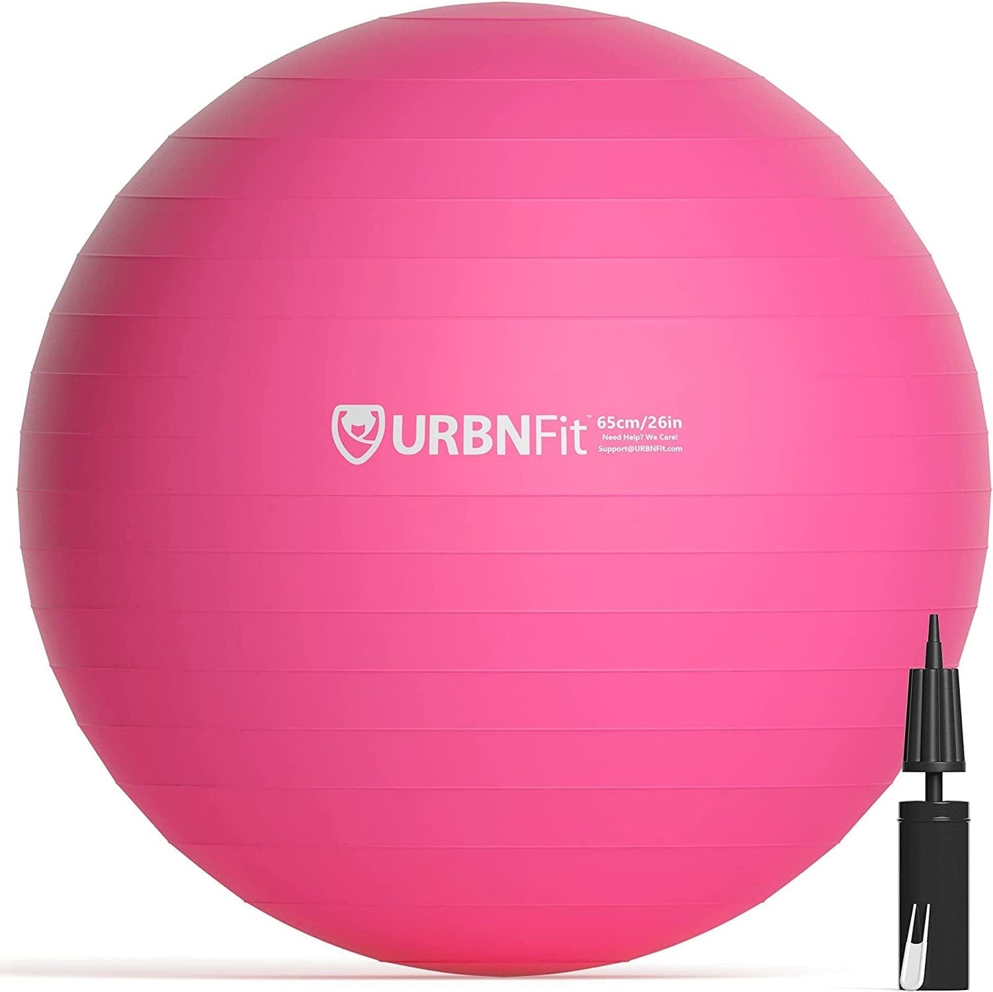 Urbnfit Exercise Ball - Yoga Ball for Workout Pregnancy Stability - Antiburst Swiss Balance Ball W/ Pump - Fitness Ball Chair for Office, Home Gym