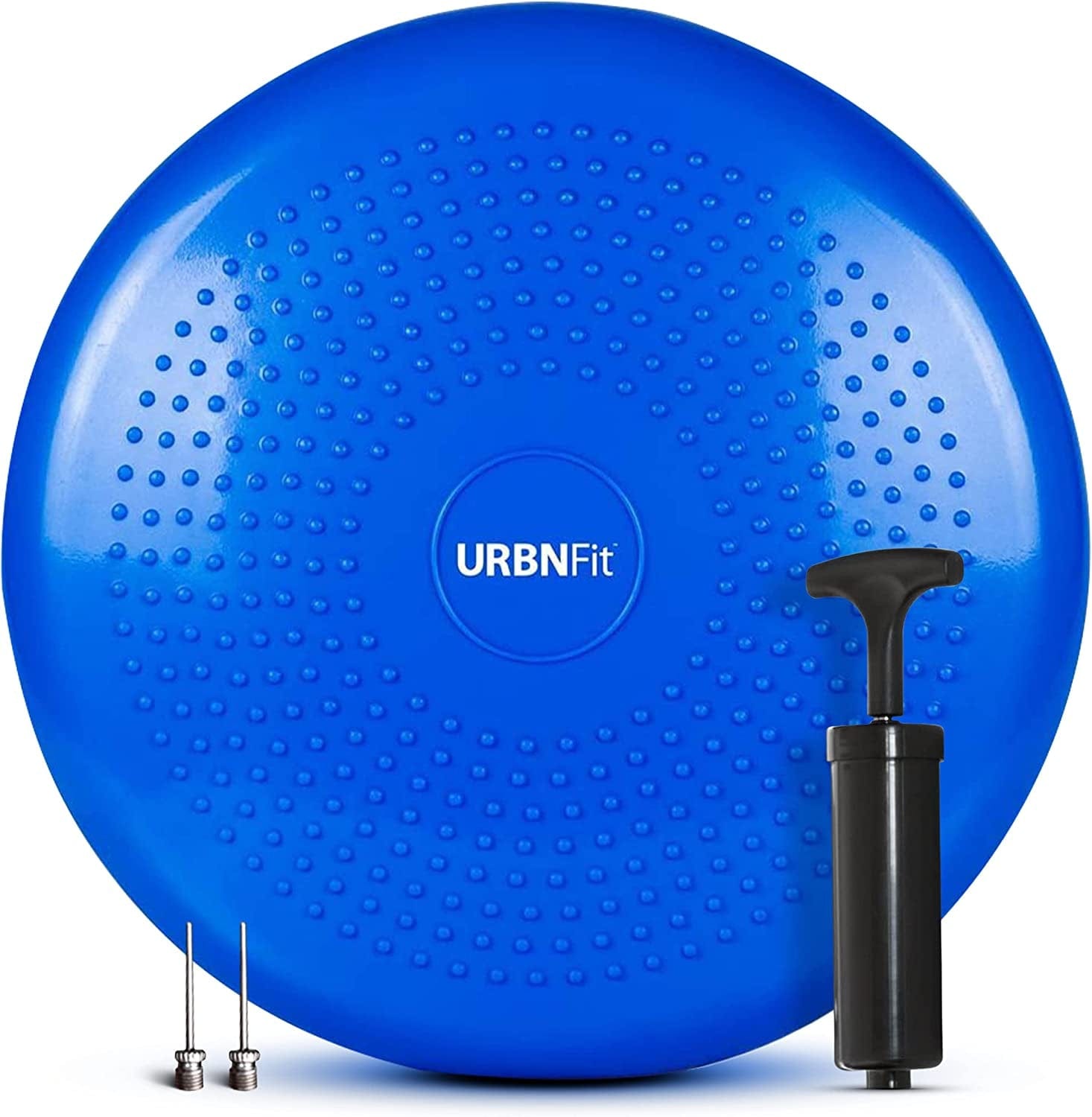 Urbnfit Wobble Cushion - Balance Disc for Core Stability, Strengthening, Physical Therapy Exercise, Office Chair or Kids Classroom - Sensory Wiggle Seat Pad W/ Air Pump