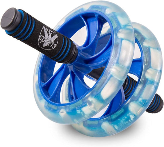 V-Act Sports AB Roller Wheel Exercise Equipment, Pro Kit with Knee Mattress, Sturdy Equipment for Core Workout , Men Women Abdominal Exercise Carver and Muscle Toner, Perfect for Home Gym