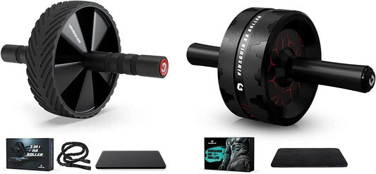Vinsguir Ab Roller with Knee Pad + Ab Roller Wheel 3-In-1 Kit Set