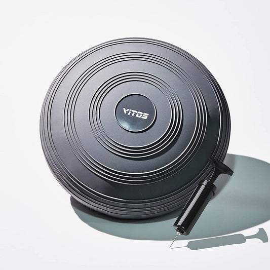 Vitos Inflatable Balance Disc | Fitness Core Stability Trainer Wiggle Pad for Office Chairs Seat, Rehab, Exercise, Isokinetics