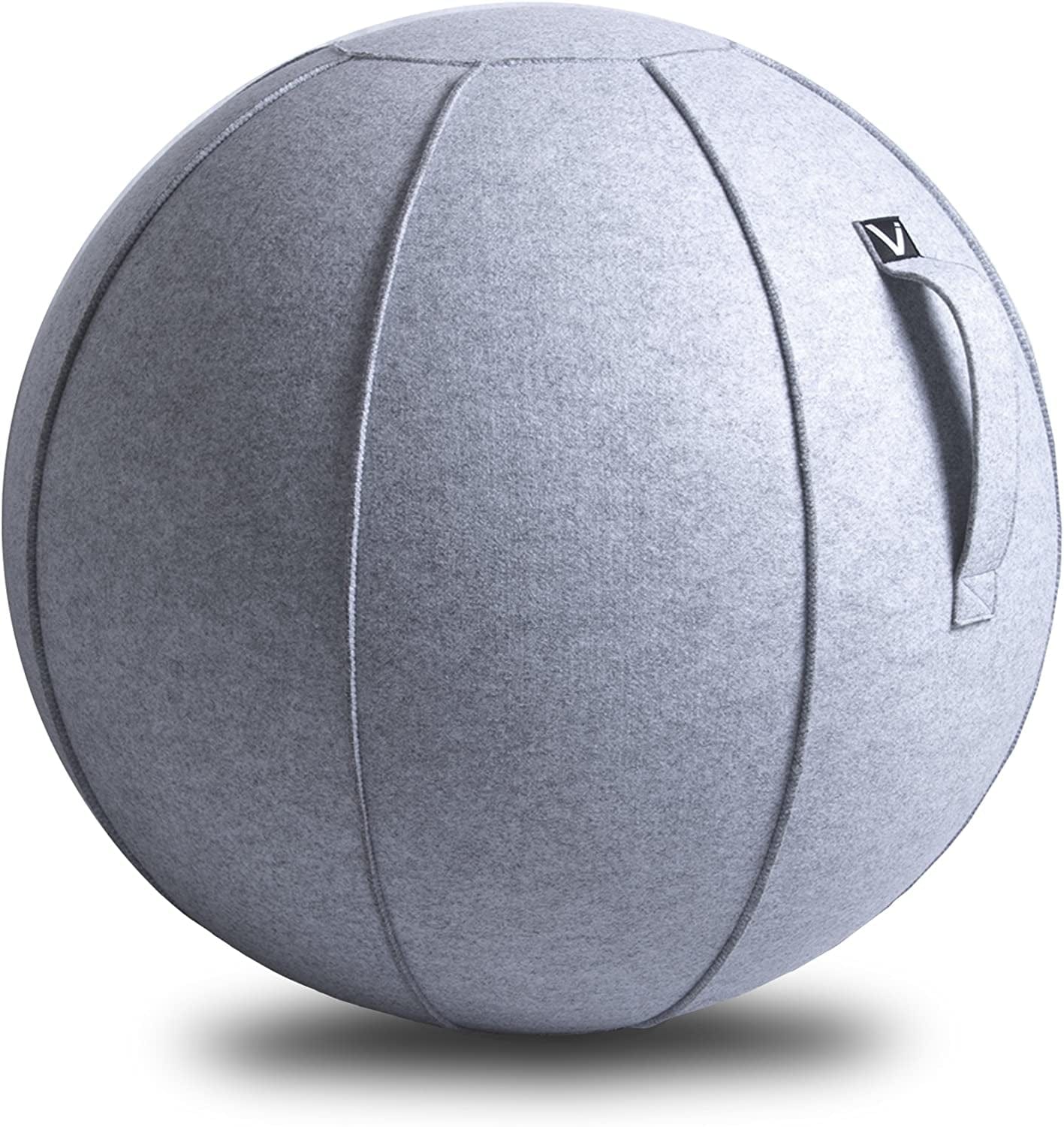 Vivora Luno Exercise Ball Chair, Anthracite Cover, Felt, Max Size (25 to 26 Inches), for Home Offices, Balance Training, Yoga Ball