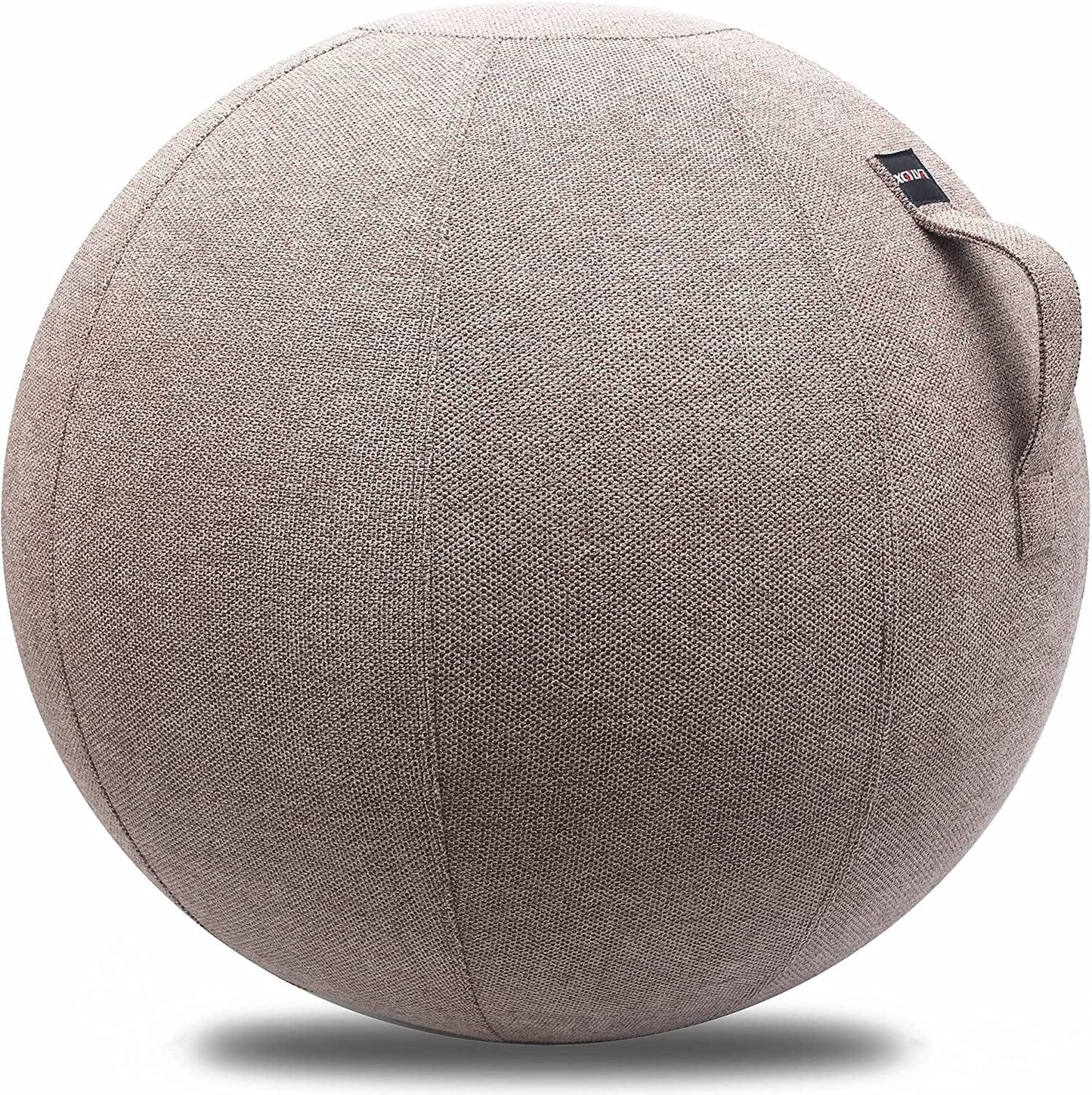 XGYLVFEI 65Cm Sitting Ball Chair for Office, Dorm, and Home, Pilates Exercise Yoga Ball with Cover, Lightweight Self-Standing Ergonomic Posture Activating Exercise Ball Solution with Handle and Pump