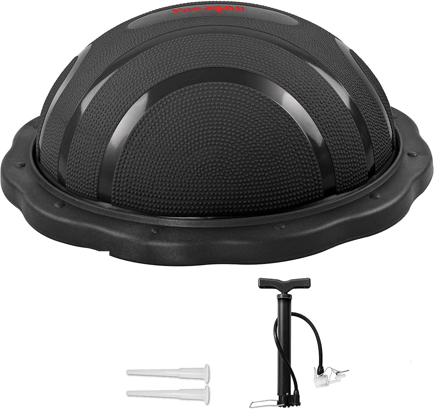 Yes4All Premium Half Peanut Balance Ball Trainer, Half Ball Balance Trainer for Full Body Workout, Balance Trainer Stability Half Ball for Core Training, Push-Up, Abs Workout