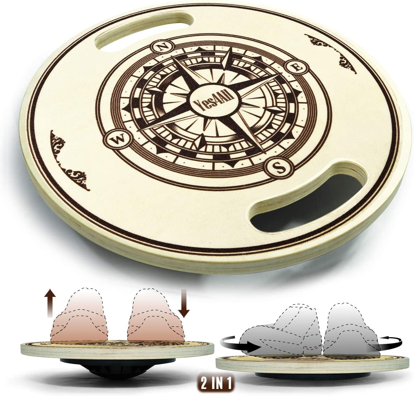 Yes4All Wooden Wobble Balance Board