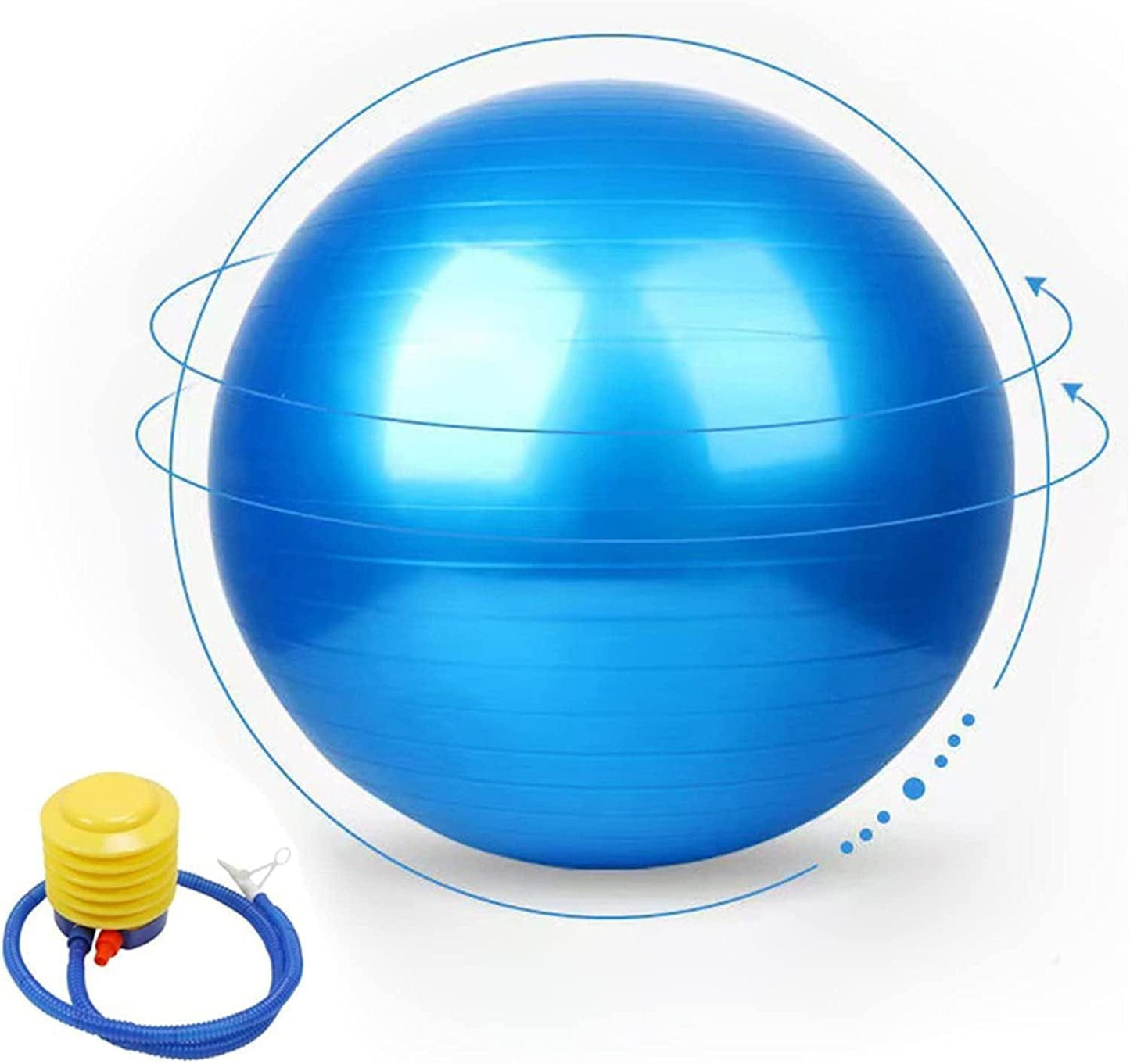 ZHONGLE Anti-Burst Yoga Ball with Air Pump Exercise Ball for Men & Woman Swiss Ball for Fitness, Gym, Yoga, Pilates Etc