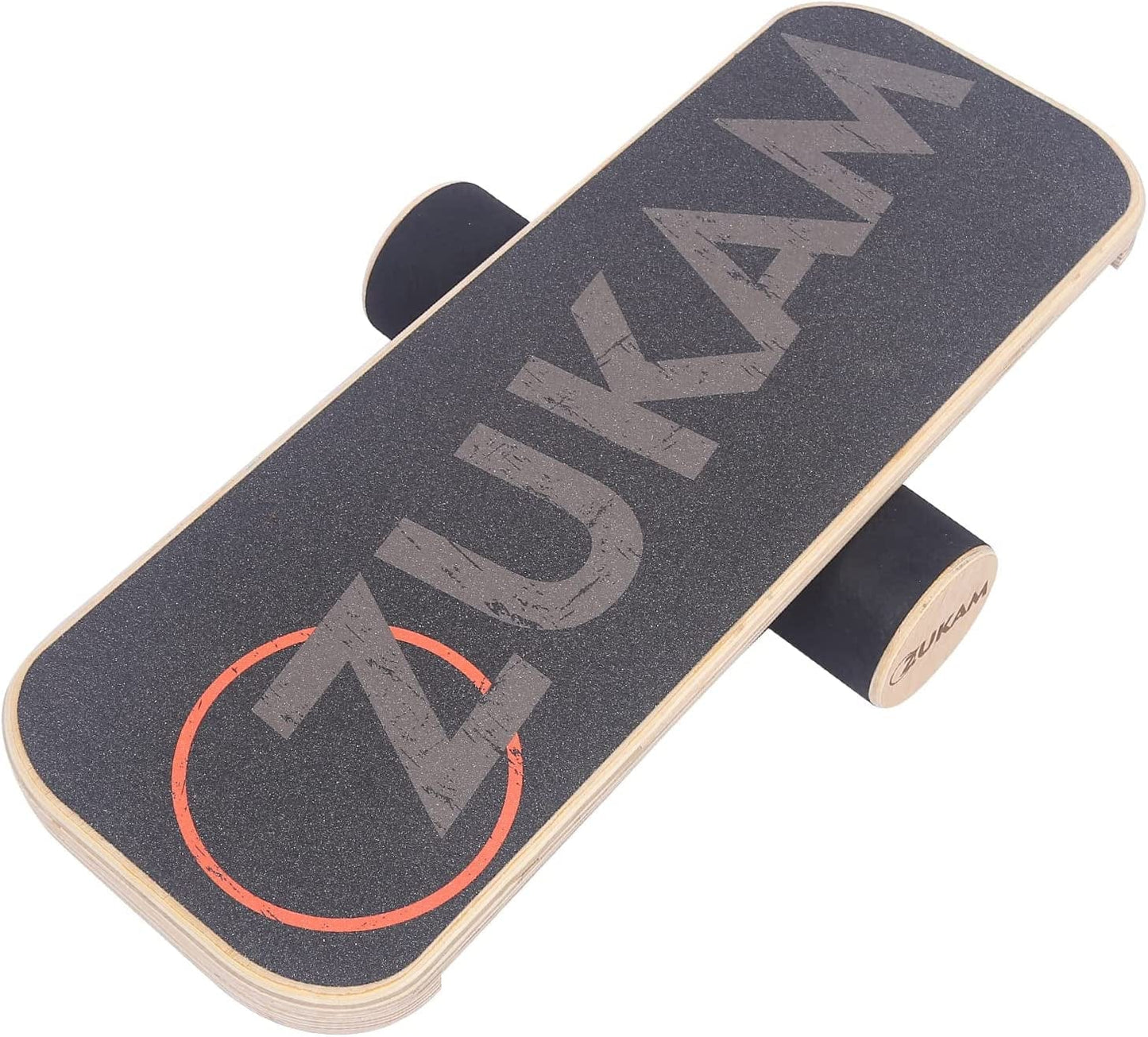 ZUKAM Balance Board Trainer, Wooden Balancing Board with Workout Guide to Exercise and Build Core Stability, Wobble Board for Skateboard, Hockey, Snowboard & Surf Training